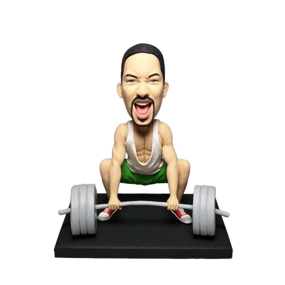 Custom Bobblehead weightlifting weightlifterCustom Bobbleheads