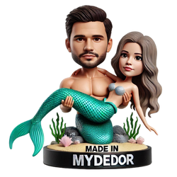 Mermaid Couple Custom Bobblehead Doll