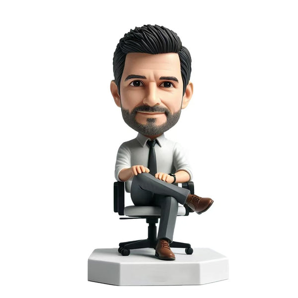 CEO Man Boss WORLD BEST BOSS Custom Bobblehead with Engraved Text14