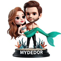 Mermaid Couple Custom Bobblehead Doll（6）