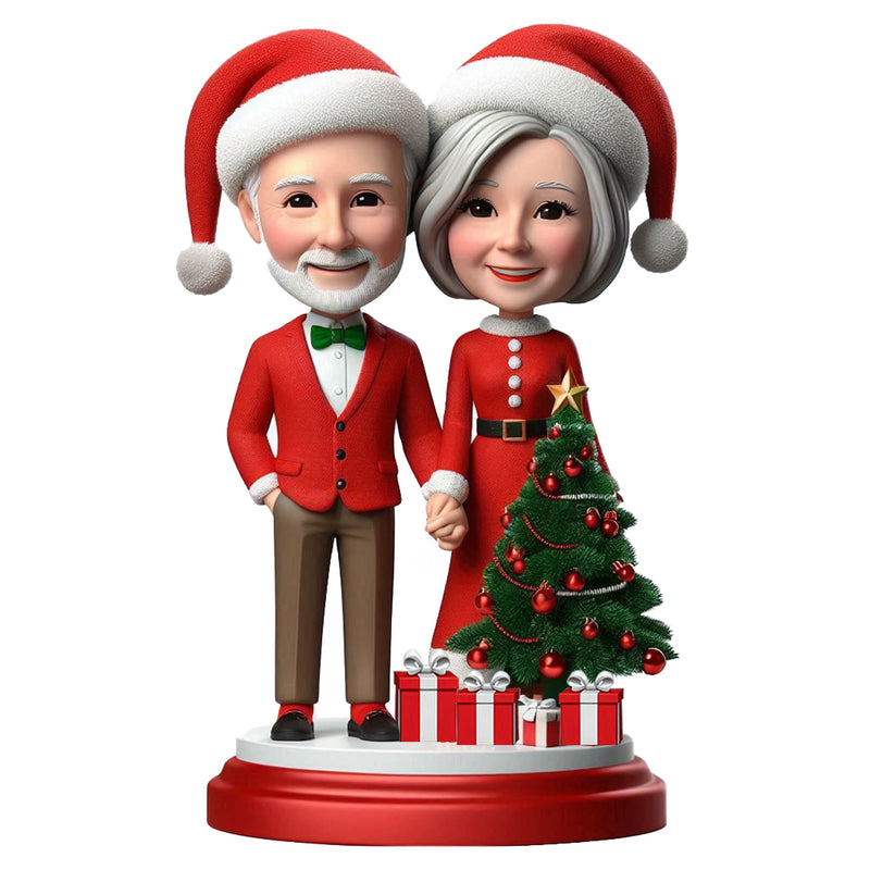 Christmas couple Custom Bobblehead（6in-12in)a