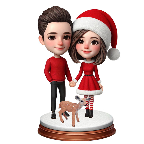 Christmas couple Custom Bobblehead（3）