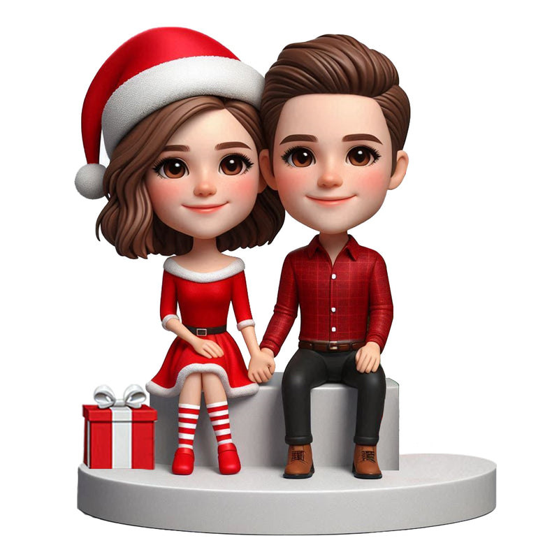 Christmas couple Custom Bobblehead（1）