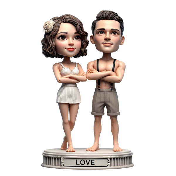 Modern Couple Custom Bobblehead（5）