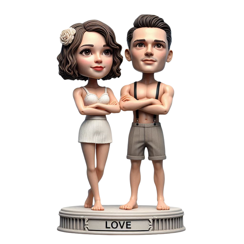 Modern Couple Custom Bobblehead（5）