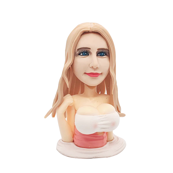 2.5 inches (6CM) 100% customized bobblehead（bobbleboobs), swinging breasts for ladies