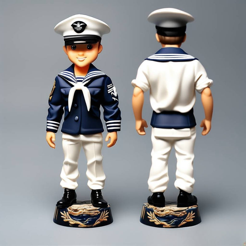 Customize bobbleheads in various US military uniforms from your photos