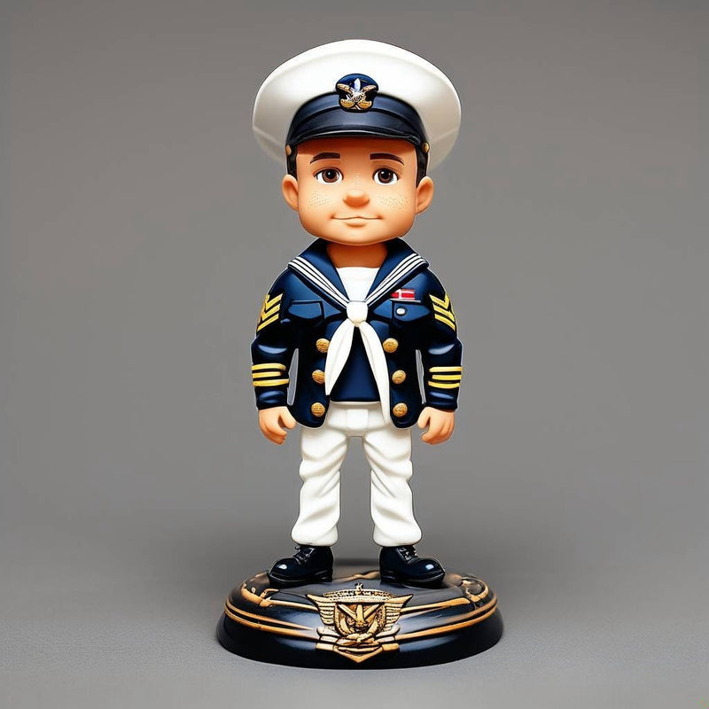 Customize bobbleheads in various US military uniforms from your photos