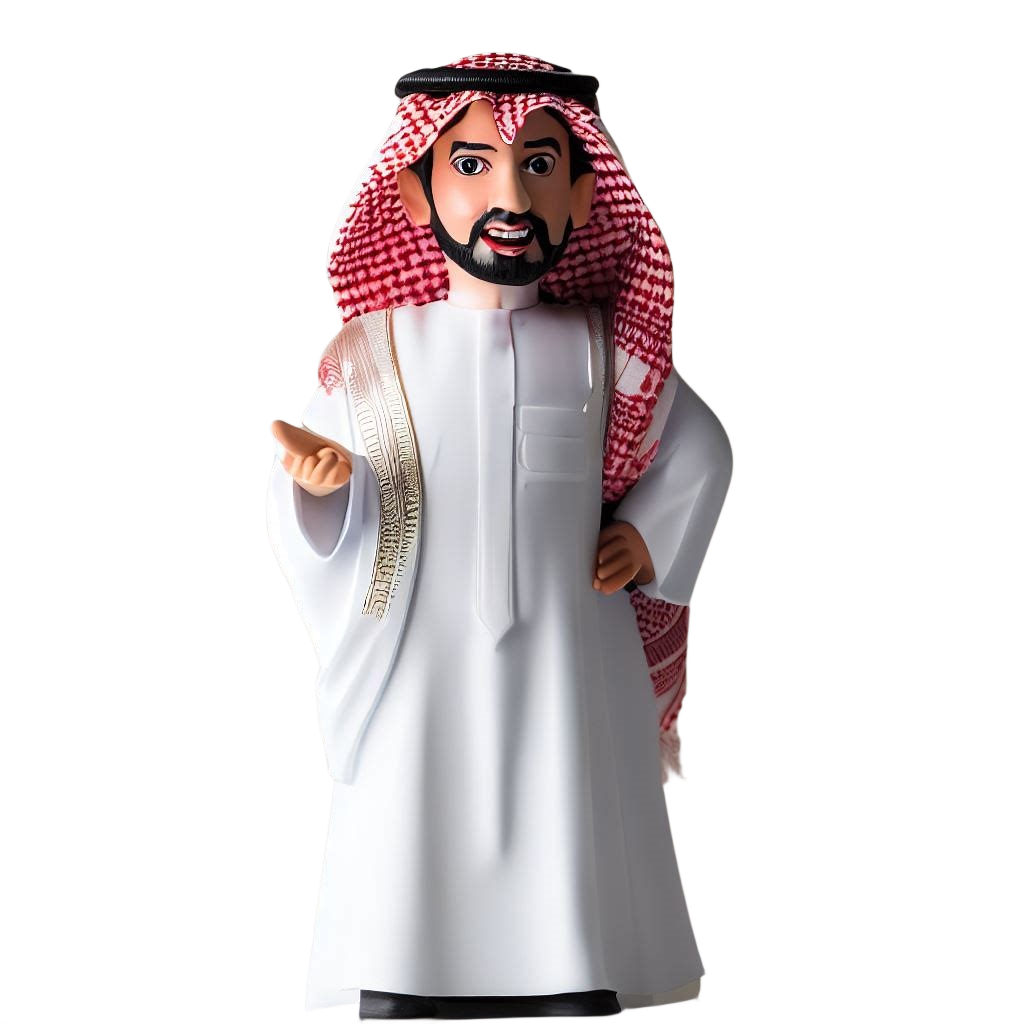 Facial Naive Realistic Series Arabian Clothing Men's Custom Bobblehead ...