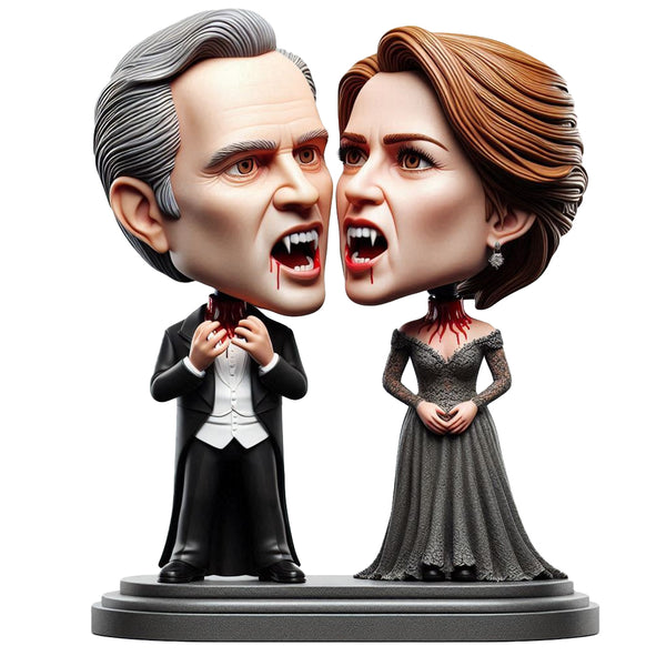 Vampire Couple Customized Double Bobblehead Doll (1)