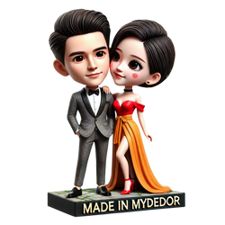 Modern Couple Custom Bobblehead（8）