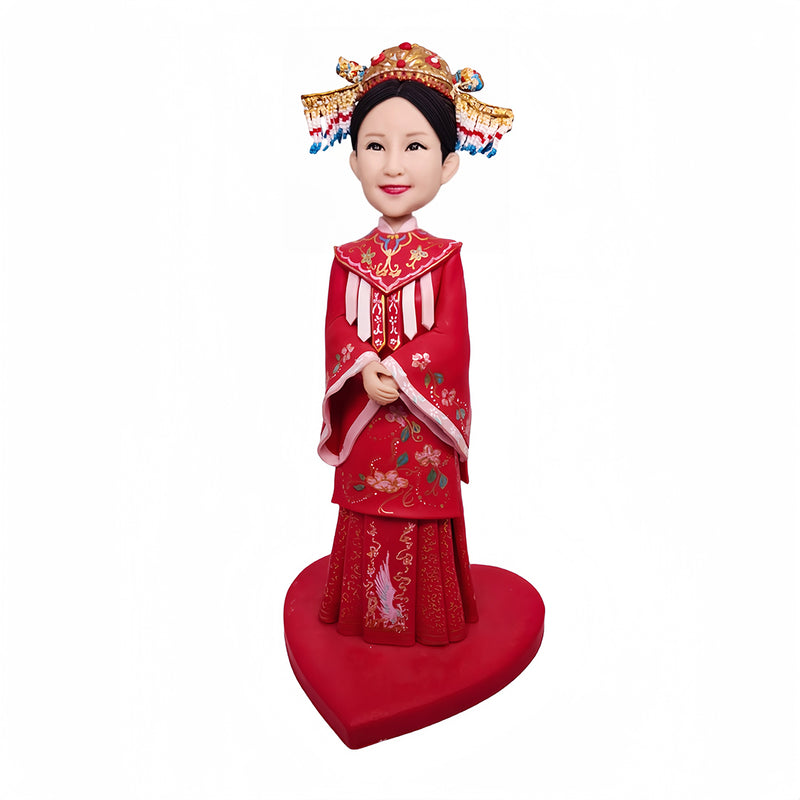 Customized Korean traditional style single bobblehead doll（탈춤 인형 taldong inhyeong)고개를 끄덕이는 인형”(gogaereul kkeudeogineun inhyeong)