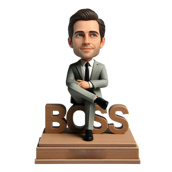 WORLD BEST BOSS Custom Bobblehead with Engraved Text14