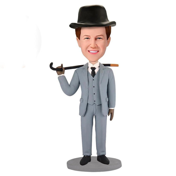 Gentleman Custom Bobblehead - Mydedor Bobblehead and Custom gifts Shop